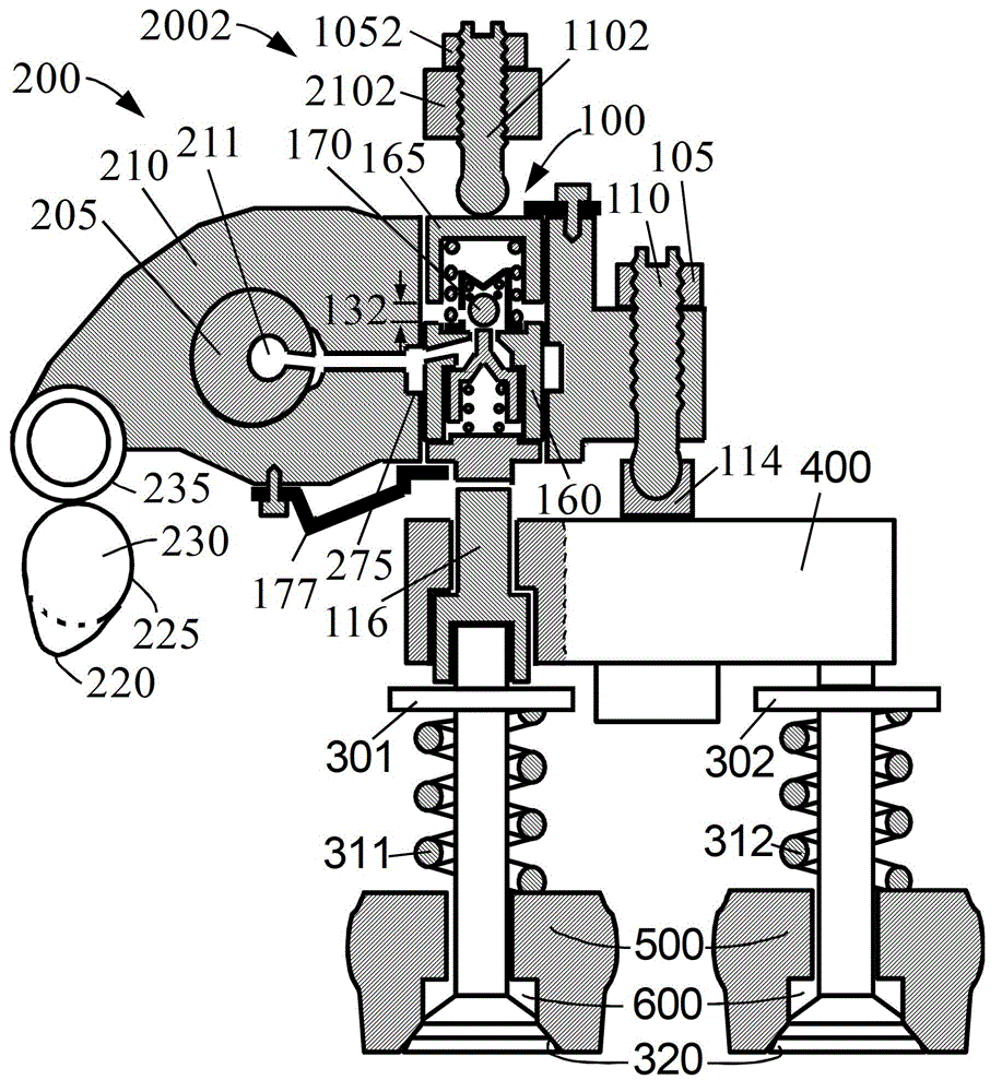 Single valve opened engine auxiliary valve actuator