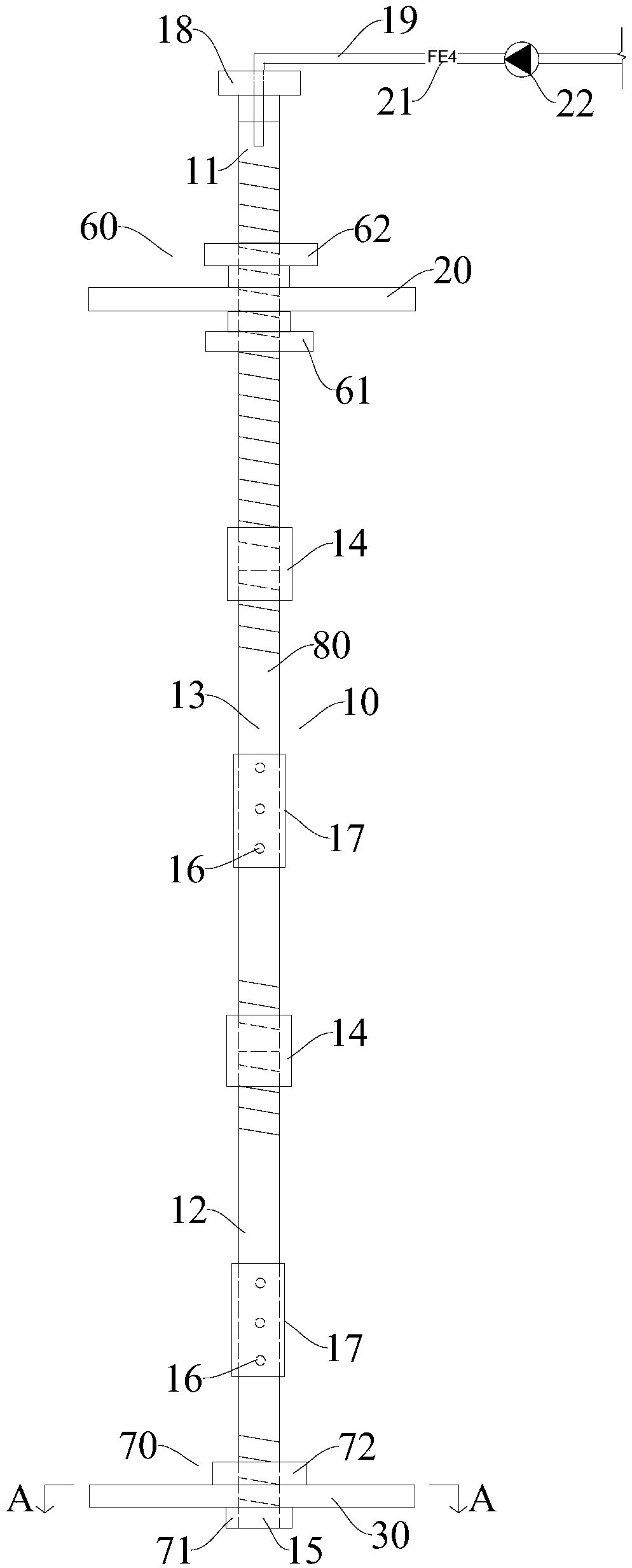 Large-aperture static blasting anti-punching device and blasting method