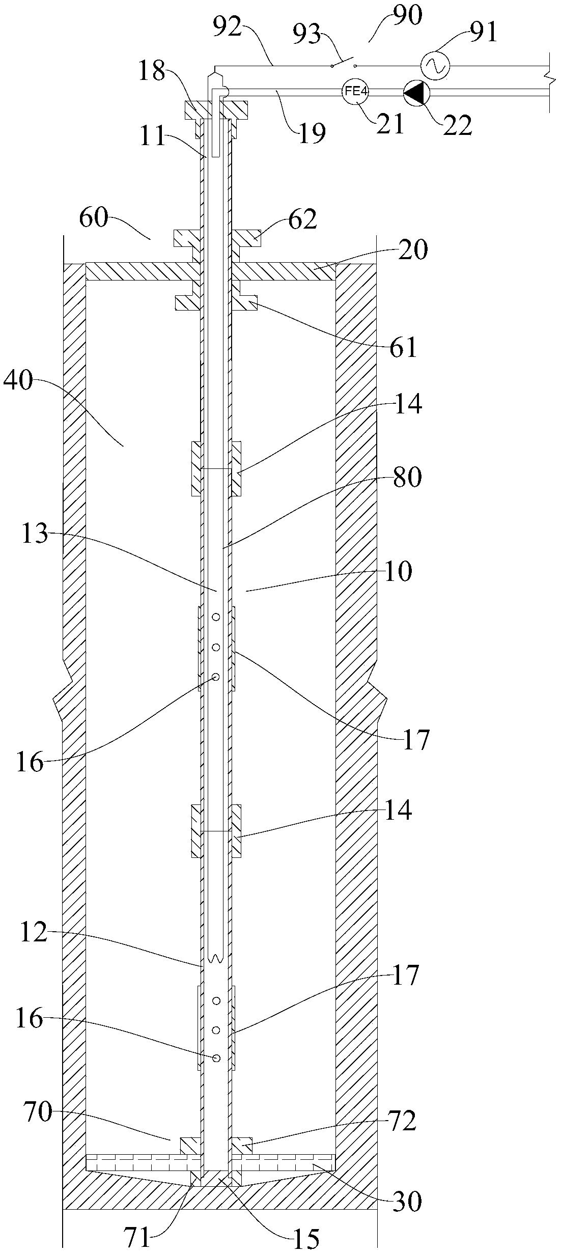 Large-aperture static blasting anti-punching device and blasting method