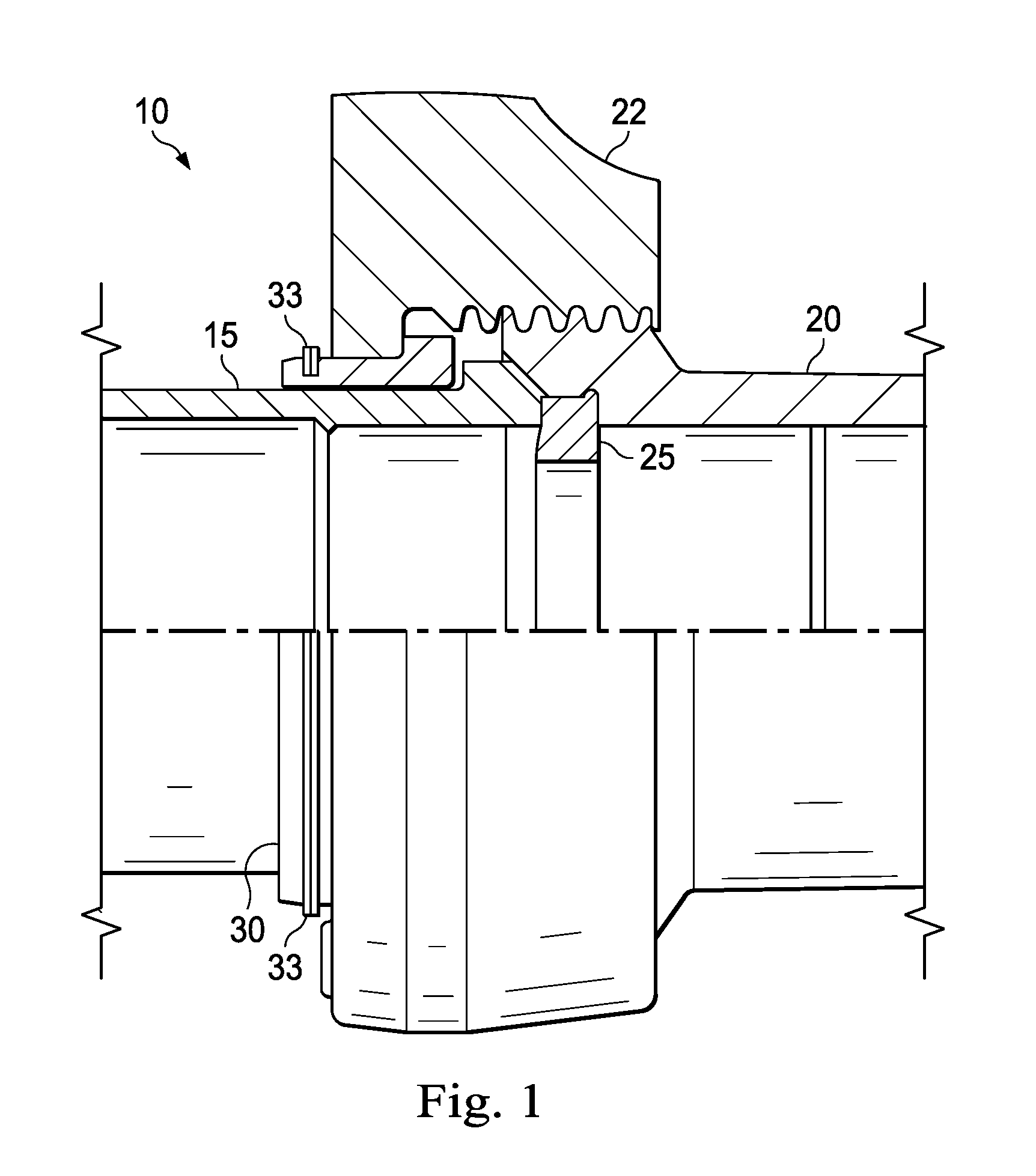 Full-root-radius-threaded wing nut having increased wall thickness