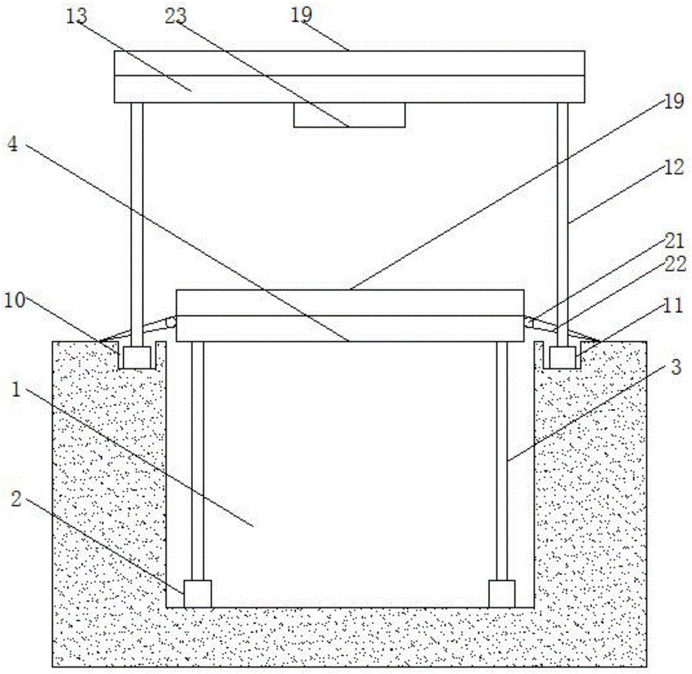 Pit-type simple lifting garage