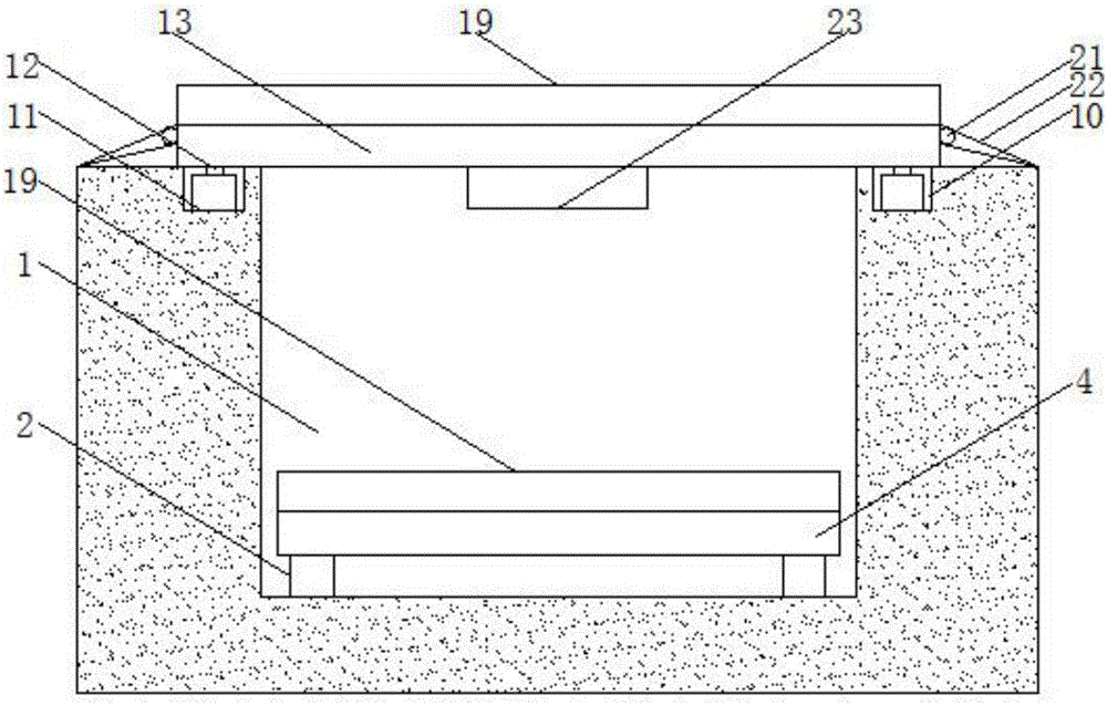 Pit-type simple lifting garage