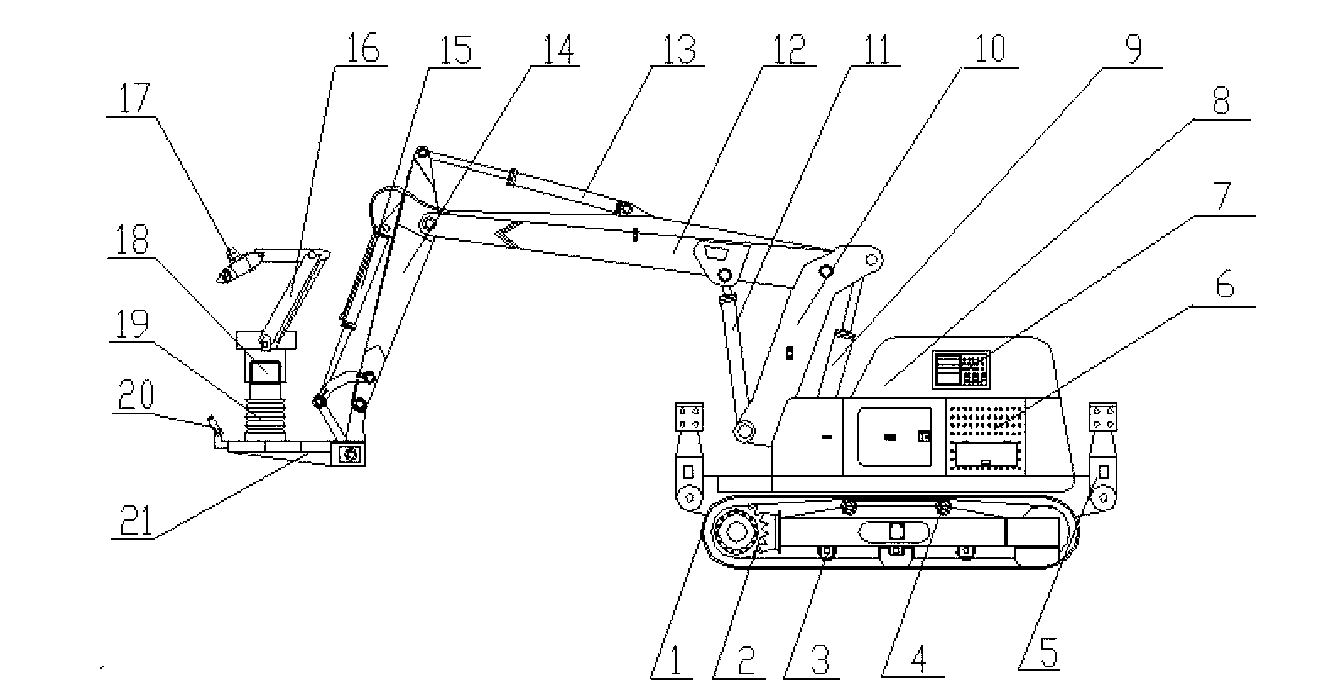 Live-working robot of transformer substation