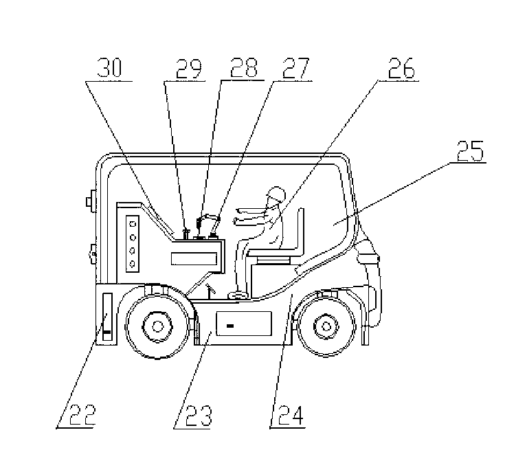 Live-working robot of transformer substation