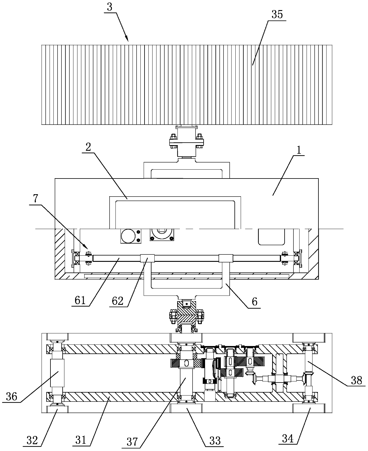 An automatic stair climbing device