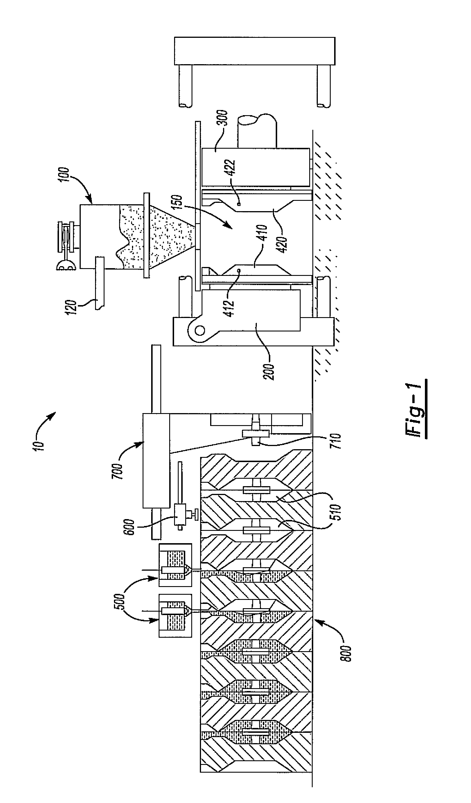 Molding and casting machine