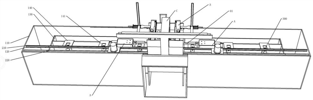 Automatic stretching device for energetic powder material copper pipe for spaceflight pyrotechnic device