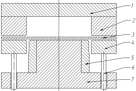 Stamping part side wall curled rebounding control stamping device