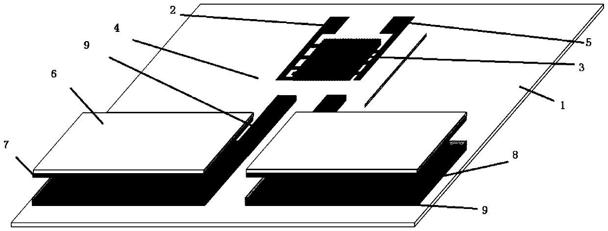 Flexible artificial afferent nervous system based on micro-nano structure force-sensitive film and preparation method of system