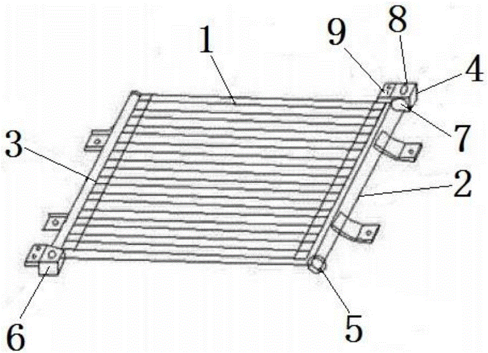 On-board solar cooling device and mounting method thereof