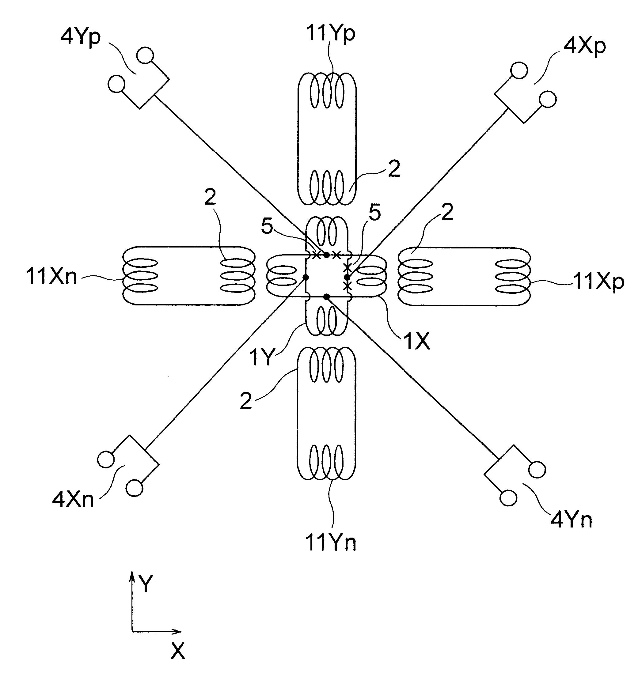 Gradiometer integrating pickup coils and magnetic field measurement system