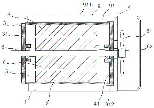 Water cooling motor