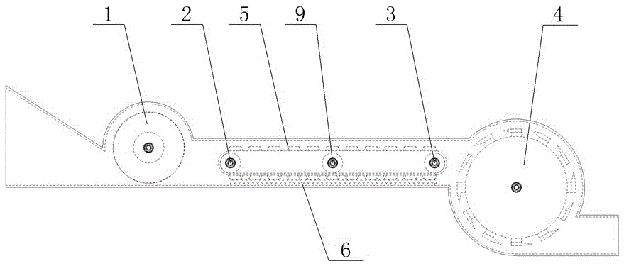 Corn straw crushing device