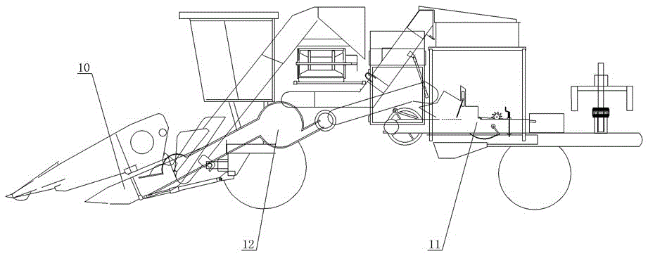 Corn straw crushing device