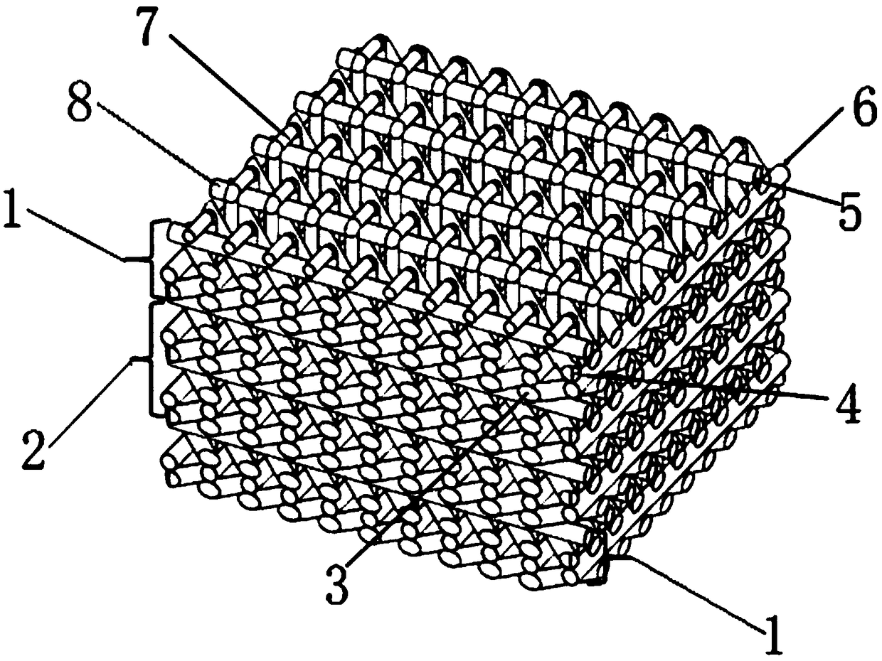 In-plane quasi-isotropic structure-stealthy composite material and preparation method thereof