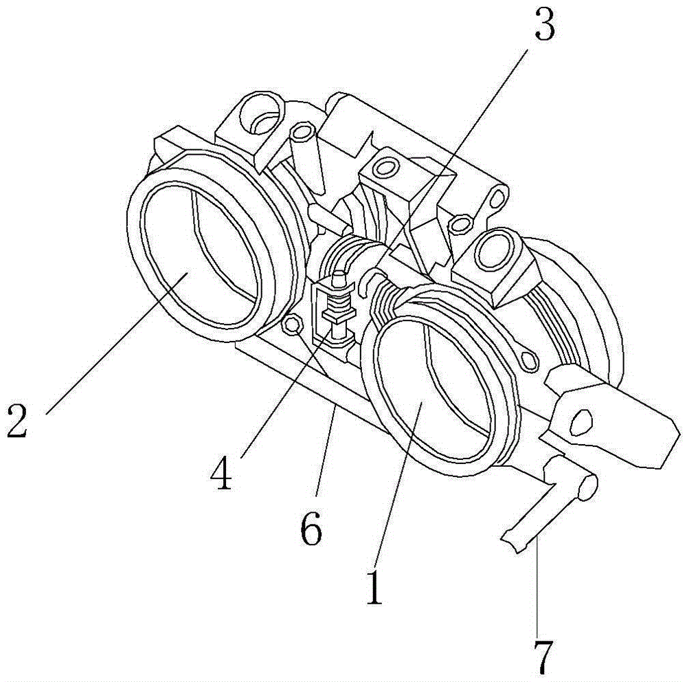 Low-speed state stably-accelerating throttle valve