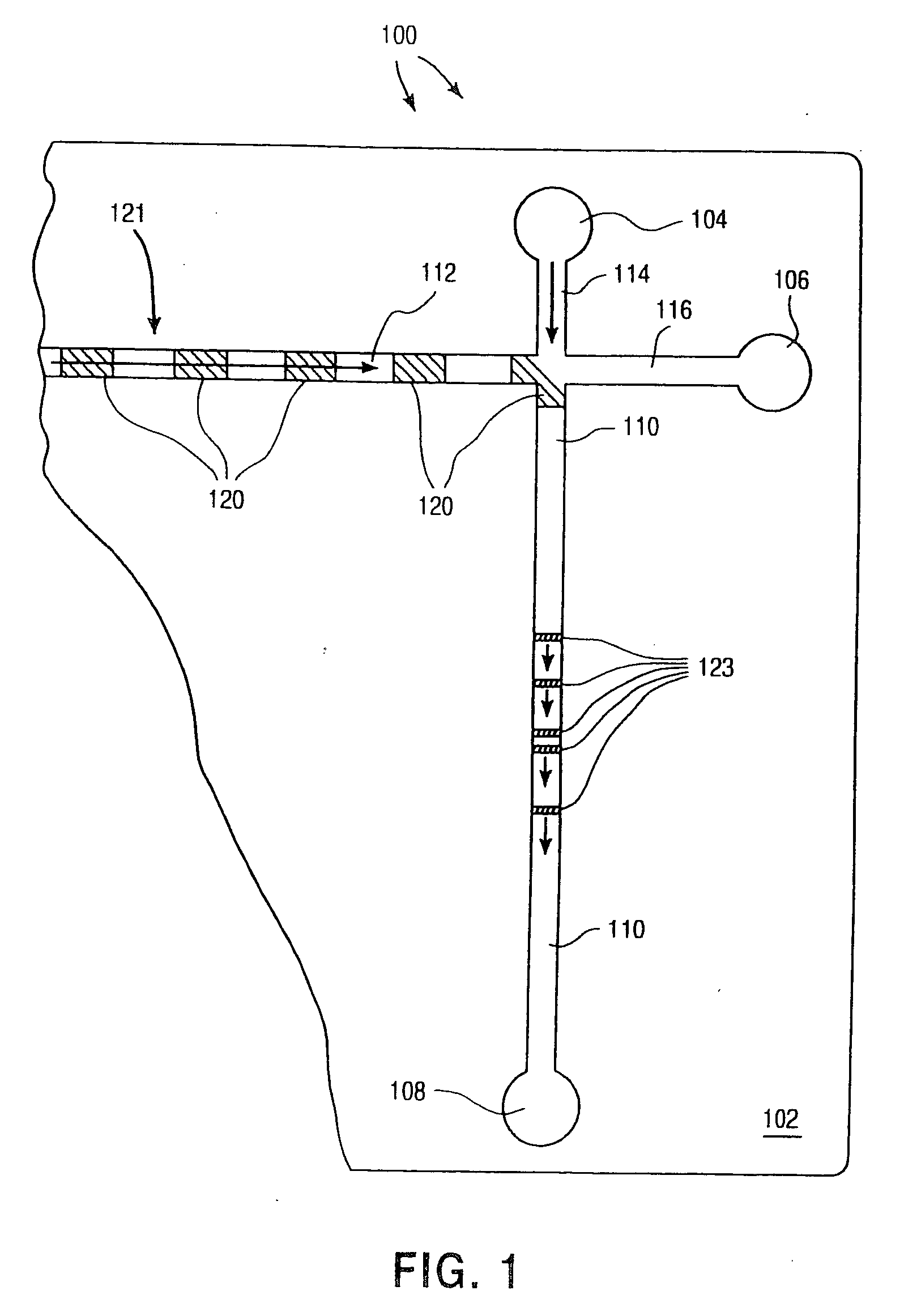 Microfluidic devices for electrophoretic analysis of materials