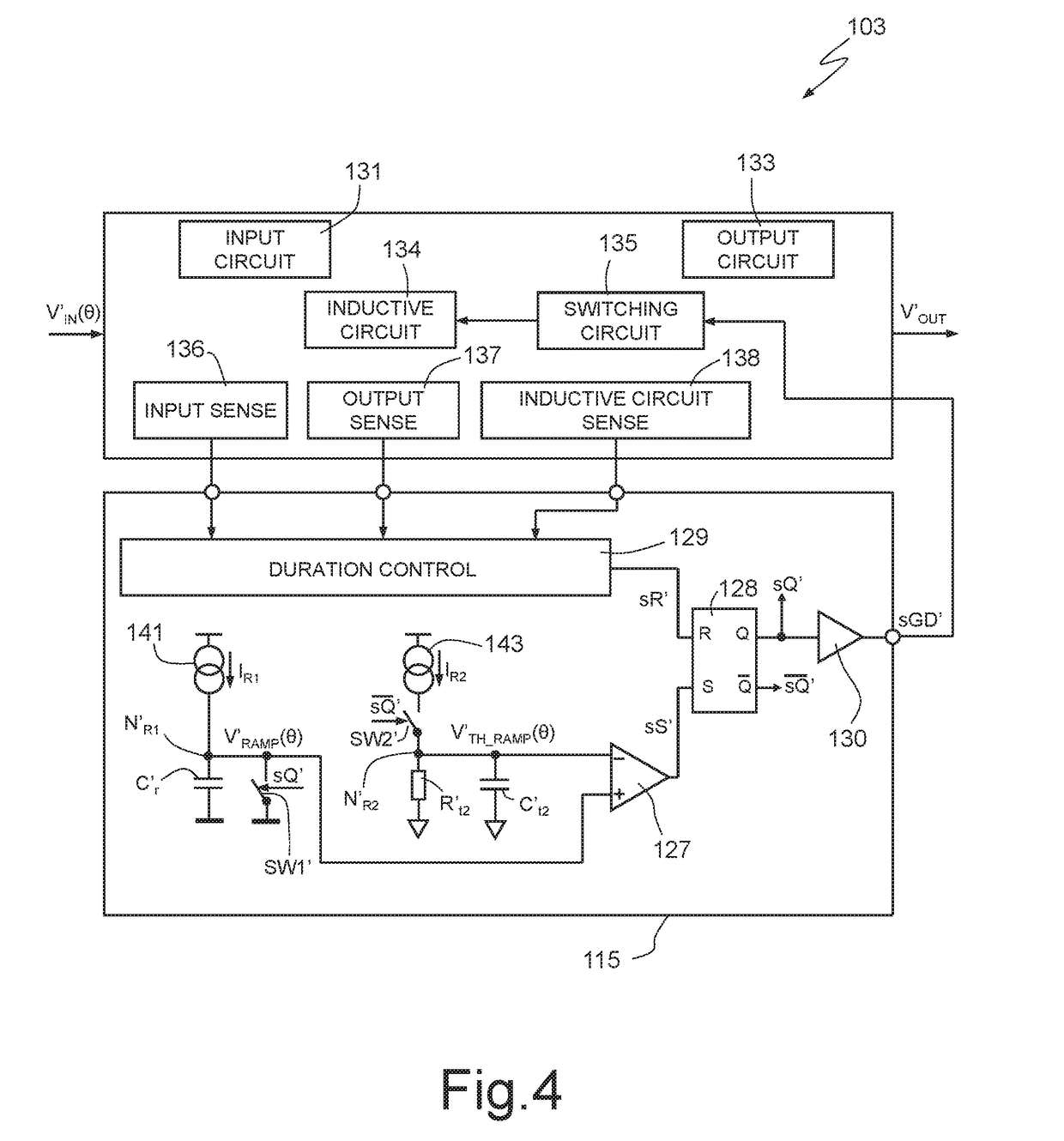 Control module for a constant-frequency switching converter and method for controlling a switching converter