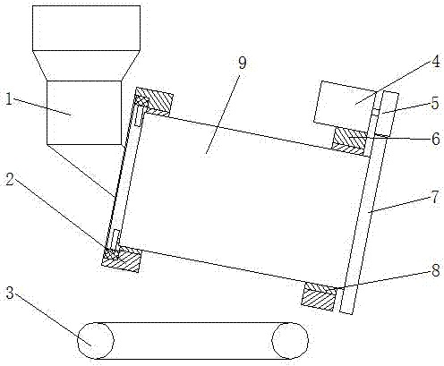 Drum-type hook screening and impurity removal method