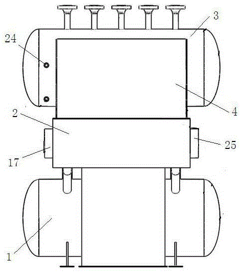 Compound parabolic solar concentration type molten salt steam generator