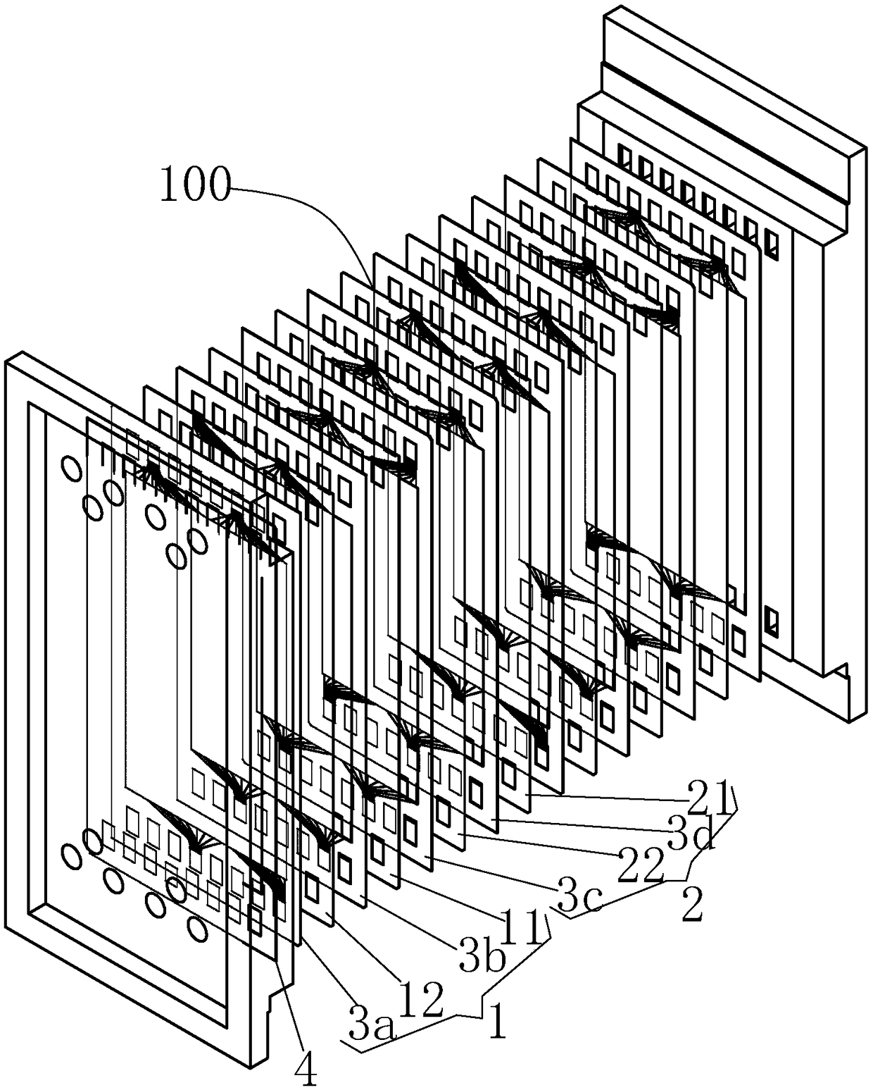 Method for treating easily-scaled salty wastewater