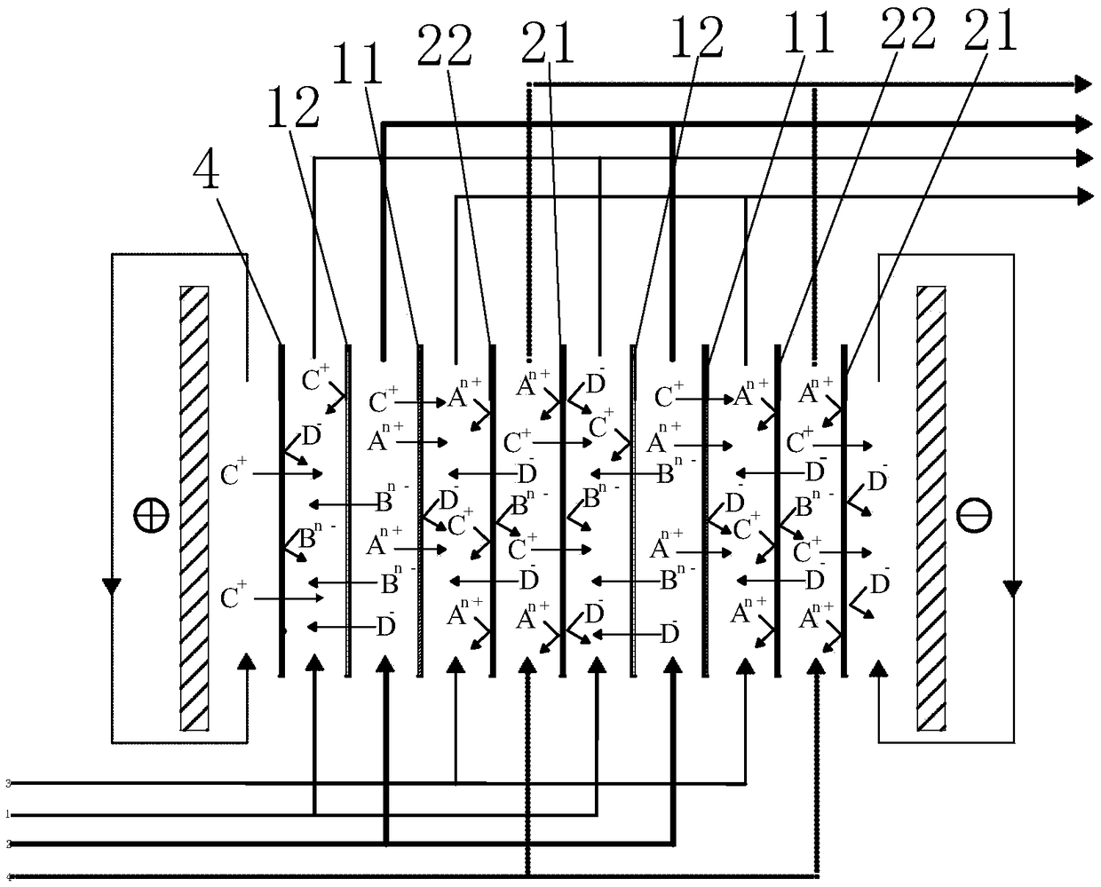 Method for treating easily-scaled salty wastewater