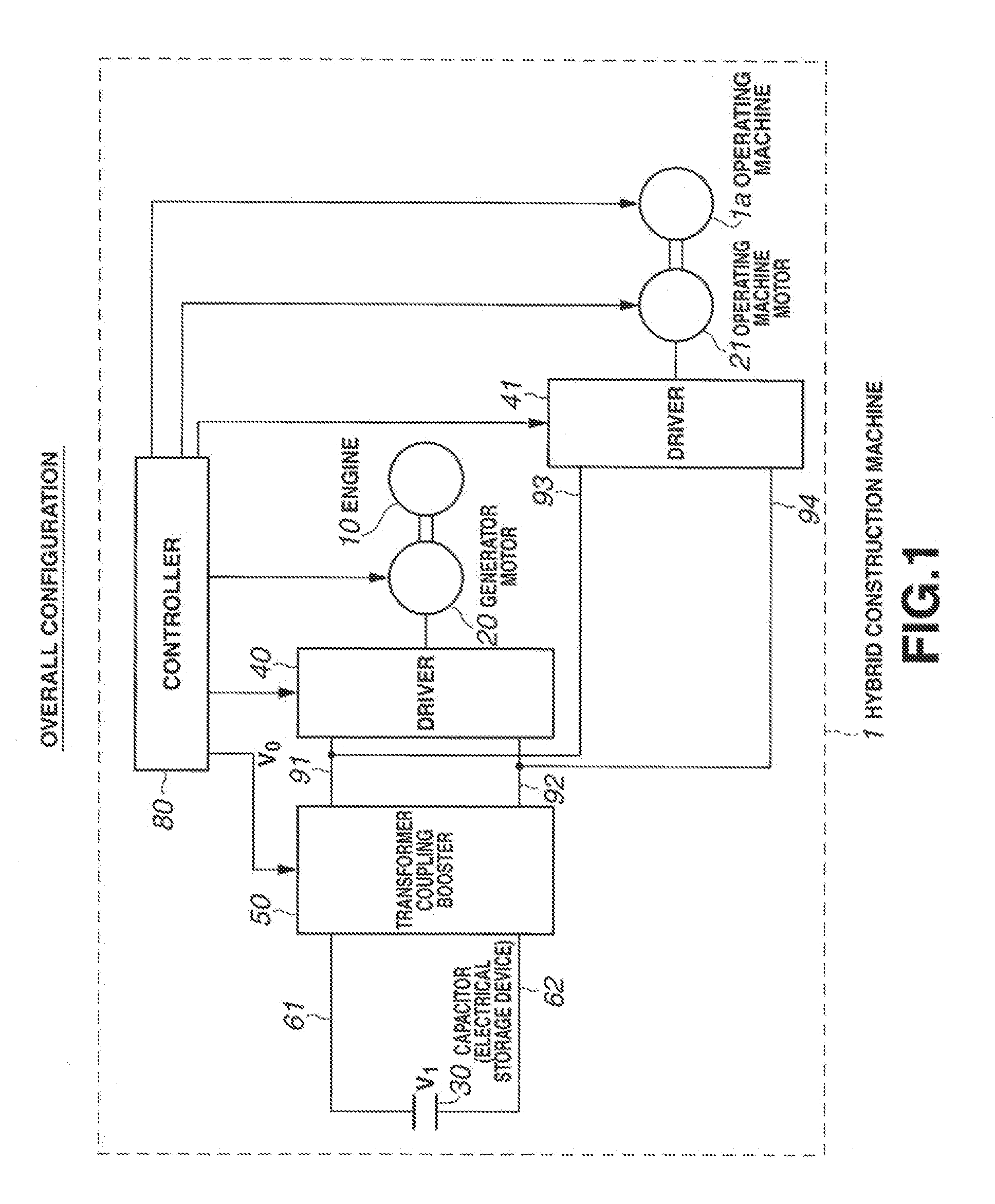 Control device of transformer coupling type booster