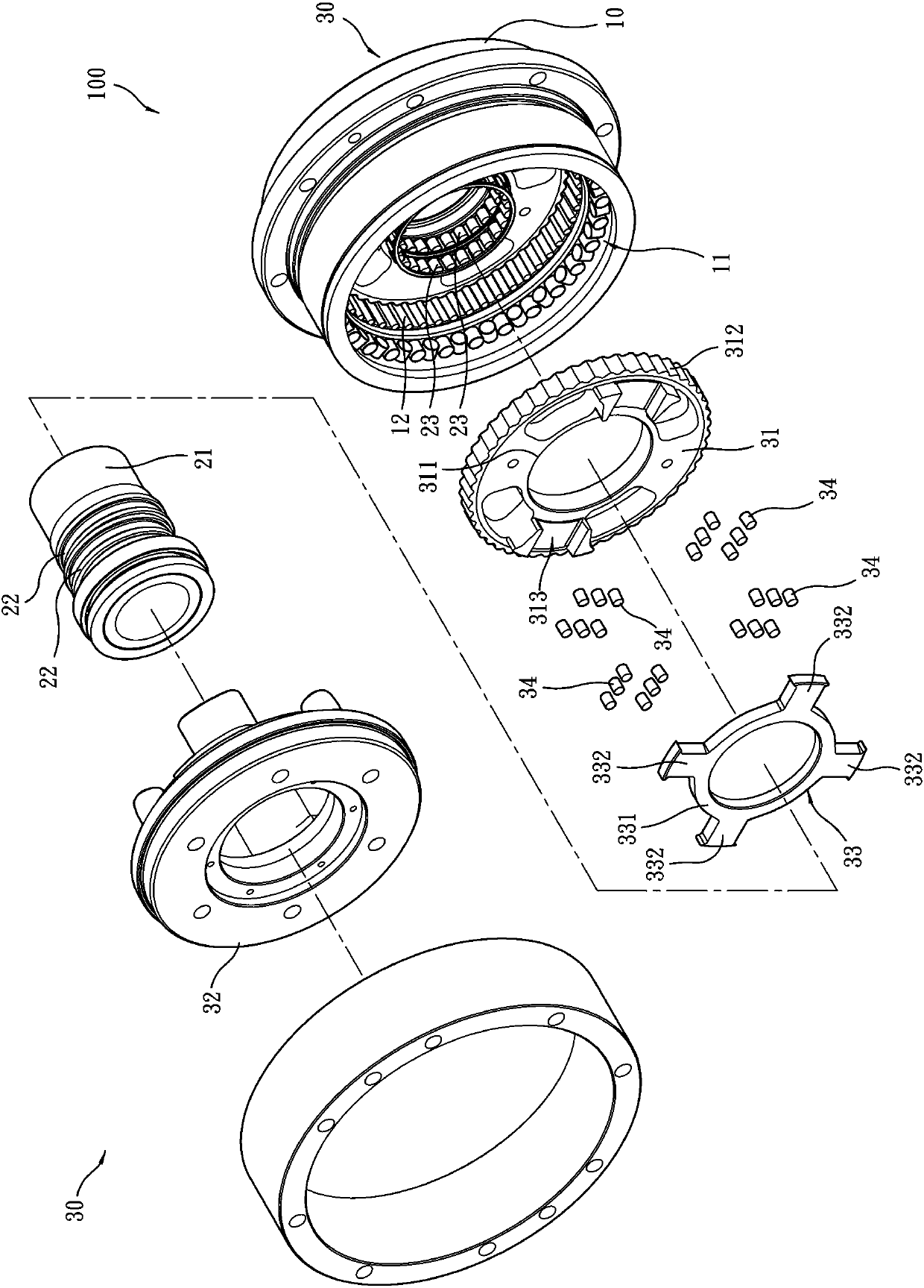 Cycloid type reducer