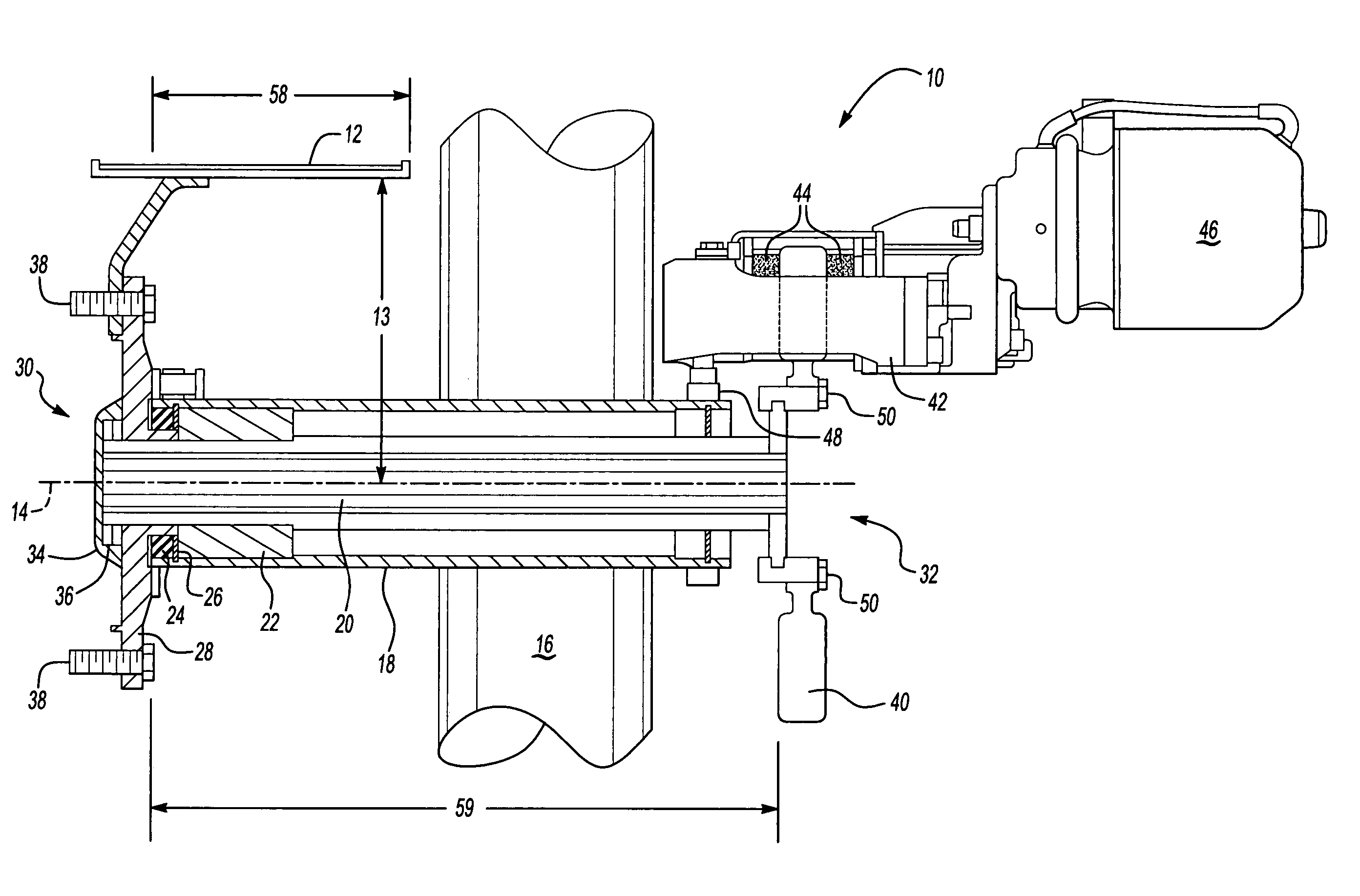 Inboard braking trailer wheel end assembly