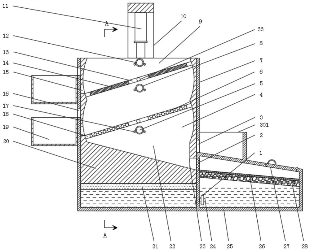 Ore screening and cleaning device