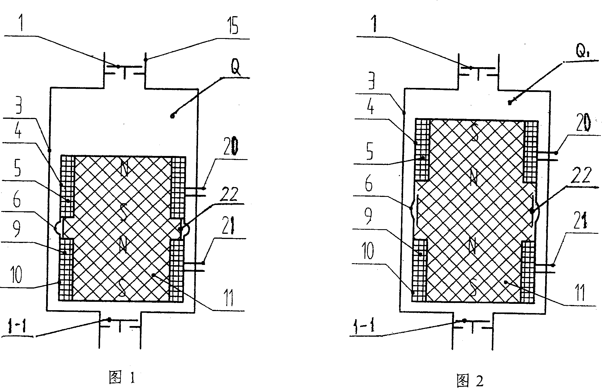 Electromagnetic volume factor fluid engine