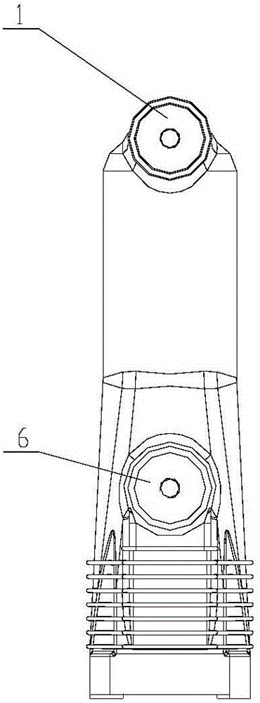 Insulating material for embedded pole, and embedded pole for breaker and preparation method thereof