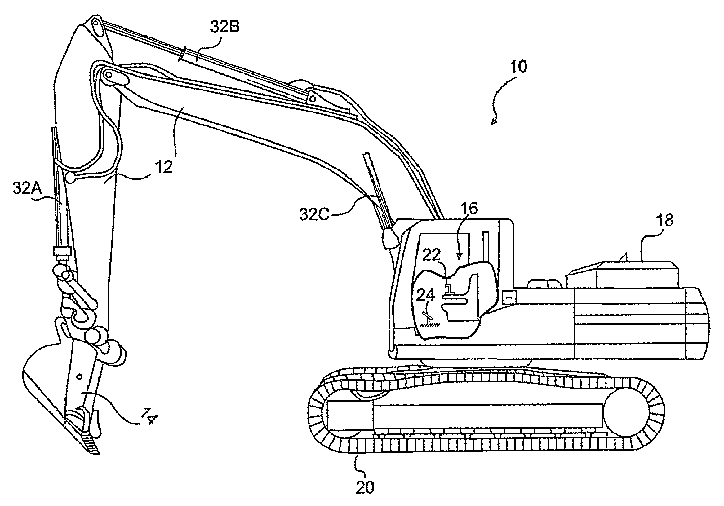 Hydraulics management for bounded implements