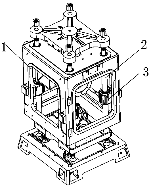 Punching machine with multiple copper sleeves and multiple guide columns