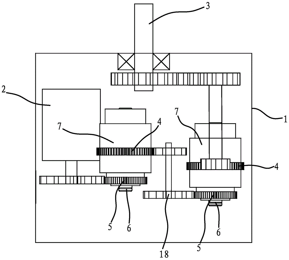 Multi-axis multi-speed motor