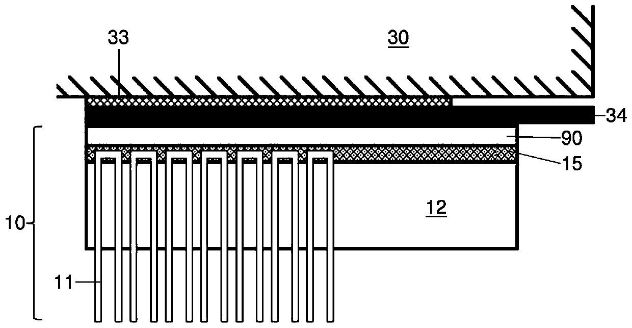 Detection device on a spinning preparation machine and carding bar set intended therefor