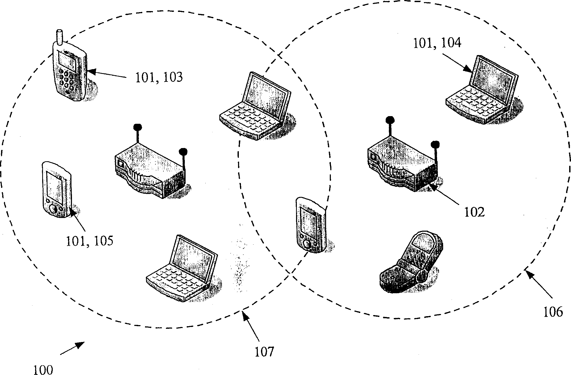 Medium access control method of radio local network and power supply management