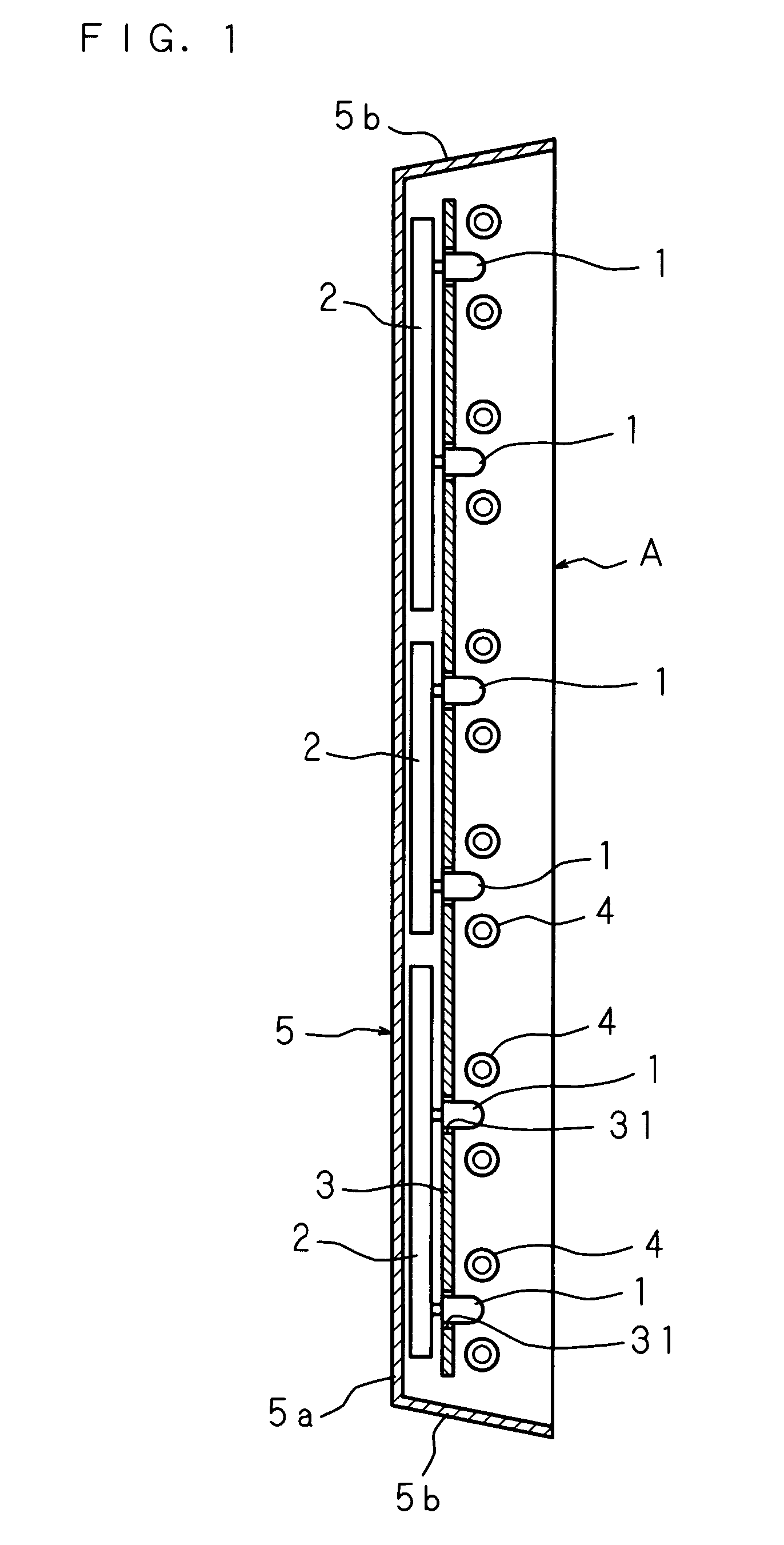 Backlight device and display device comprising backlight device