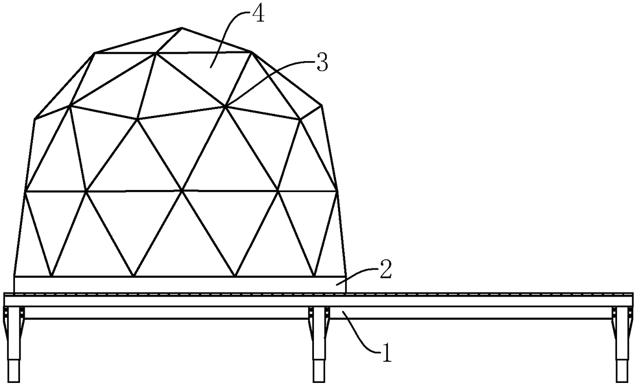 Assembling type spherical cabin