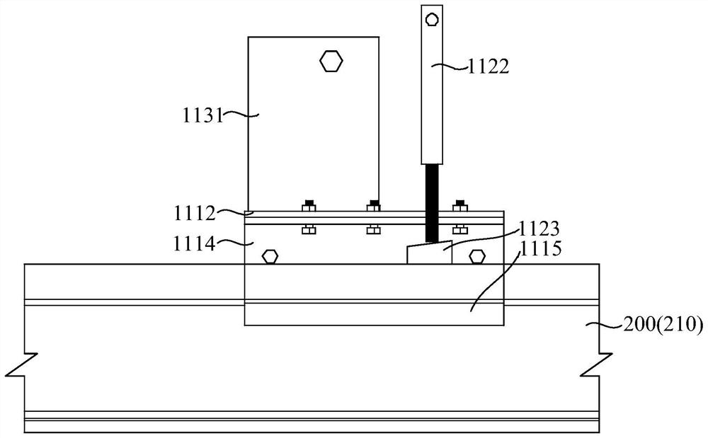 Tension test device and tension test system