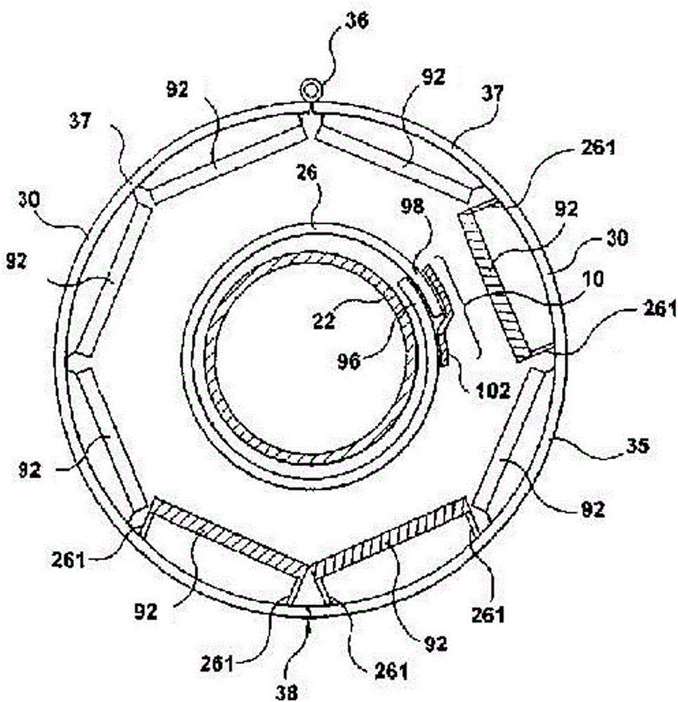 Desulfurizing tower-silo structure