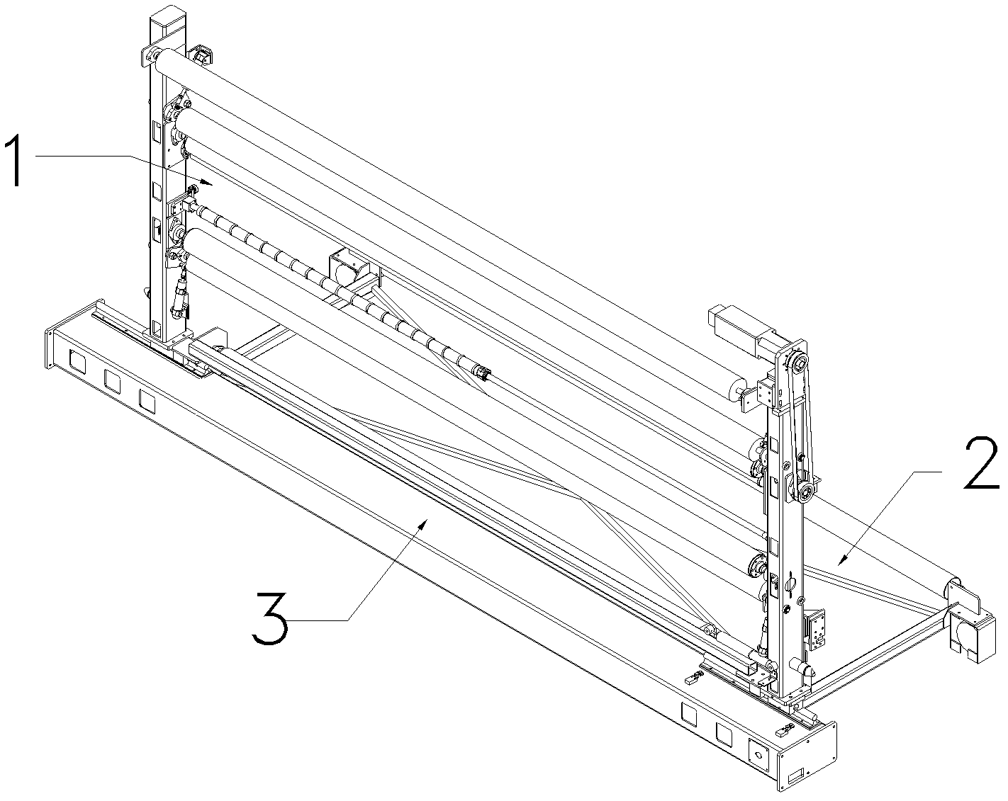 Upright quilter movement feeding device