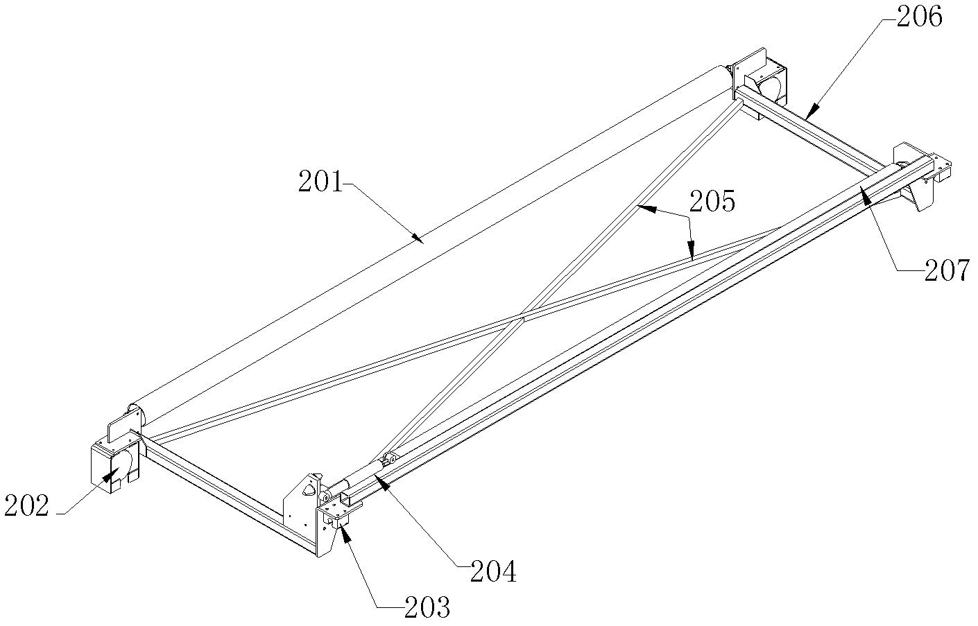 Upright quilter movement feeding device