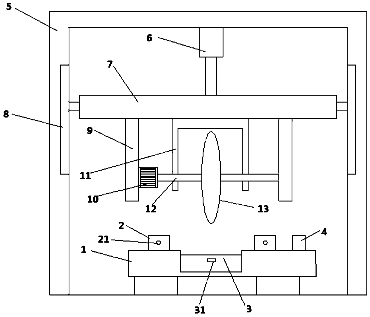 Wire cutting machine with cleaning device