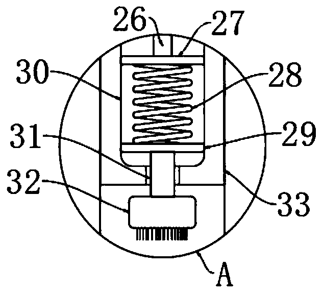 Discharging device for CIPP roll material