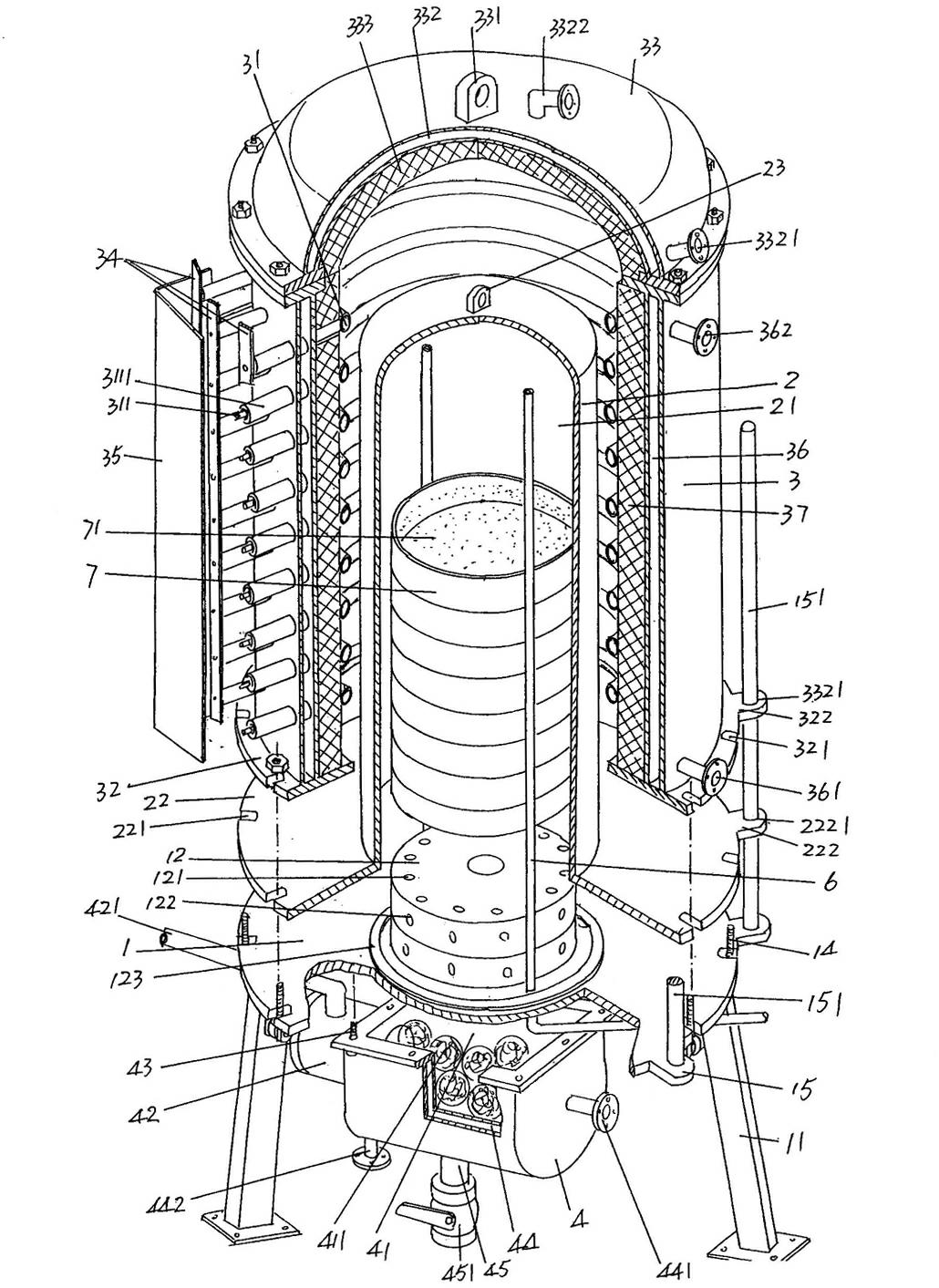 Siphon-type degreasing device and degreasing method thereof