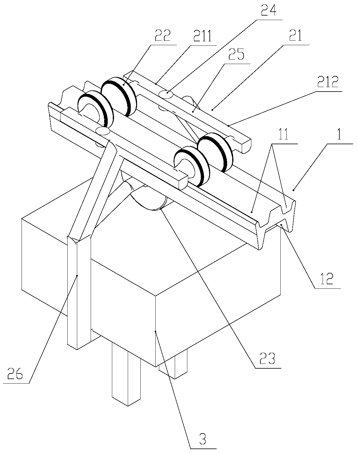 Suspension tunnel disaster prevention rescue and maintenance device