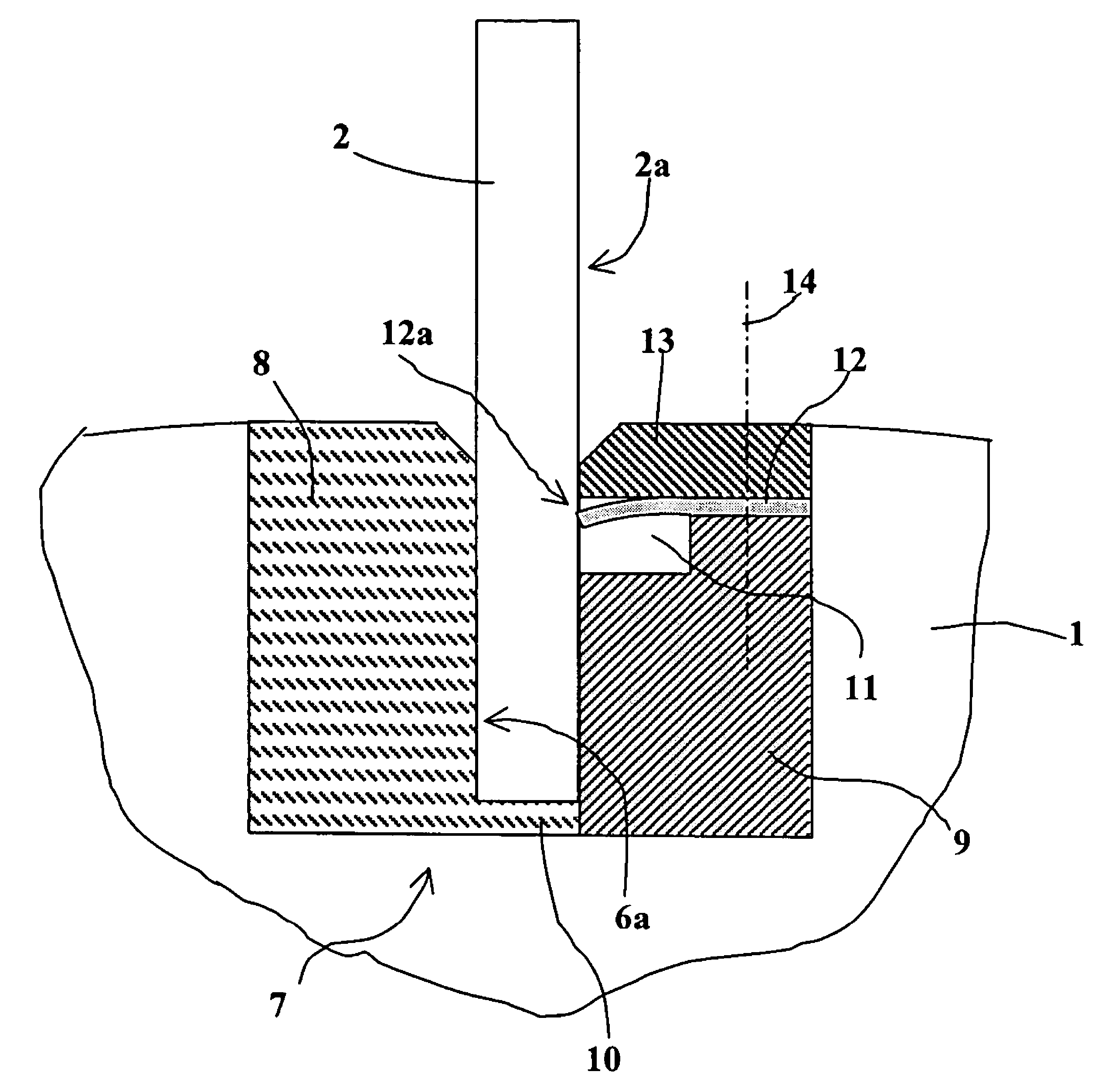 Anti-rebound locking device for the deployable fin of a projectile