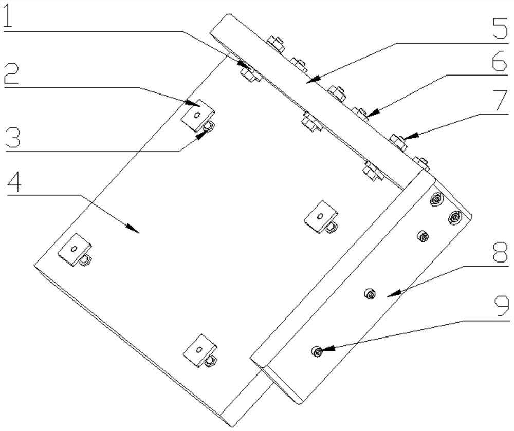 Post-adhesive bonding method of t-shaped embedded parts of satellite honeycomb sandwich panel