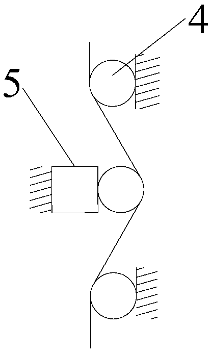 Steel wire rope tension on-line monitoring device